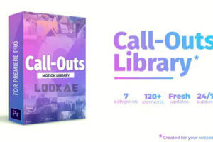 AE/PR模板-120组呼出线条指针标注介绍动画 Call-Outs Library