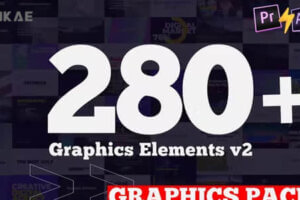 AE/PR模板-280组现代文字标题排版设计动画 Titles Graphics Pack