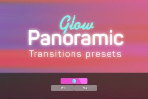 PR预设-辉光全景运动转场过渡预设 Glow Panoramic Transitions Presets