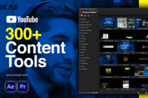 AE/PR脚本-300组视频社交媒体图文元素包装动画预设 YTB Content Tools