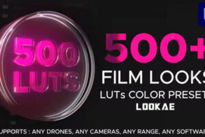 PR模板-500种视频调色预设+LUT独立文件 LUTs Color Presets for Premiere Pro