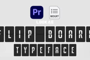 PR模板-数字文字滚动翻转翻页动画 Flip Board – Animated Typeface for Premiere Pro