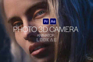 AE/PR模板-平面图片转三维摄像机视差微动特效 Photo 3D Camera Animator
