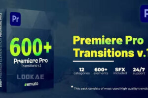 PR模板-600个视频转场过渡预设 Transitions for Premiere Pro