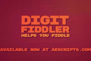 AE插件-Digit Fiddler v1.3.8 Win 时间百分比数字滚动动画插件