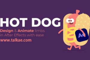 AE插件-AESweets HotDog v1.1.4 MG人物角色肢体绑定动画制作工具