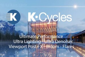 Blender插件-K-Cycles 3.22 Win/Linux 高级GPU实时渲染器