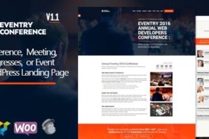 Eventry v1.3.1 会议聚会登陆页面 WordPress 主题