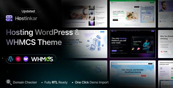 Hostinkar v1.0.2 官方汉化版：WordPress 和 WHMCS 托管主题