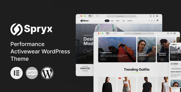 Spryx v1.0.0 高性能运动服饰 WordPress 主题汉化版