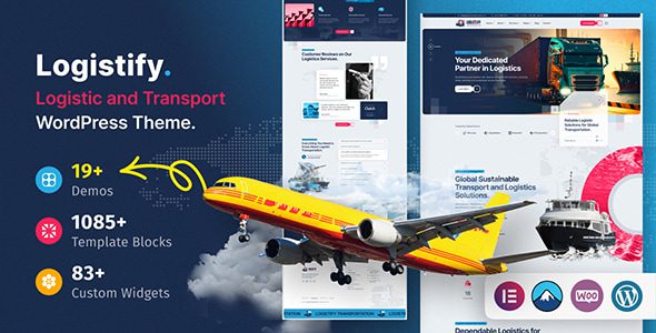 Logistify v1.0.1 官方运输与物流WordPress主题汉化版