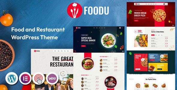 Foodu v2.0 餐饮 WordPress 主题汉化版 – 餐厅网站必备