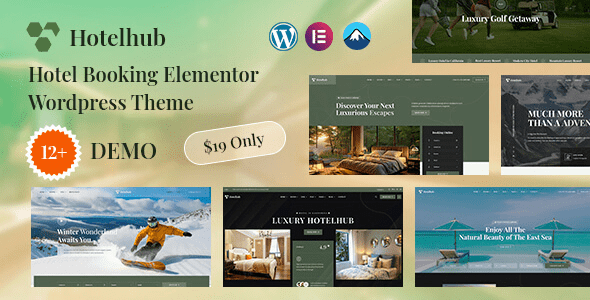 HotelHub v1.0.1 官方豪华度假村预订 WordPress 主题