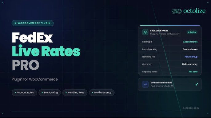 FedEx Live Rates PRO (Octolize) v5.0.2 最新汉化版 – 自动计算FedEx运费
