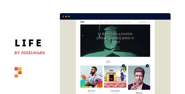 Life v1.2.1 盒式布局作品集 WordPress 主题 – 官方汉化版