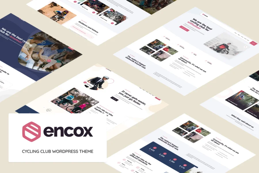 Encox v1.1 骑行WordPress主题 – 官方汉化版，打造专业骑行俱乐部网站