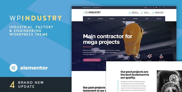 WP Industry v4.2 汉化版：工业制造企业必备WordPress主题