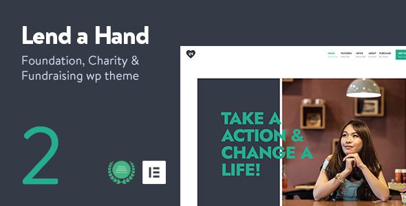 Lend a Hand v2.5 官方汉化版 – 慈善基金会WordPress主题