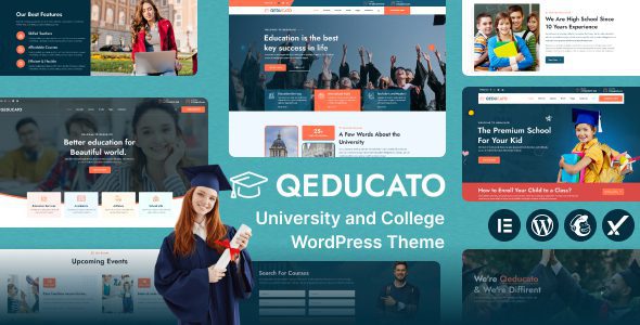 Qeducato v2.1 终极大学与学院 WordPress 主题汉化版