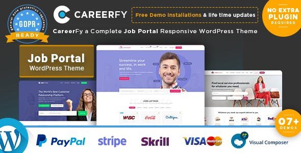 Careerfy v10.3.6 求职板招聘WordPress主题 – 专业汉化版
