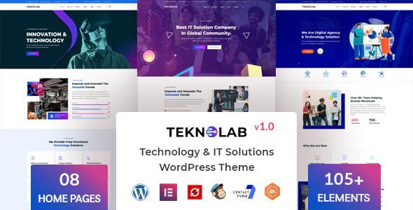 Teknolab v1.1.6 – Ultimate Technology & IT Solutions WordPress Theme