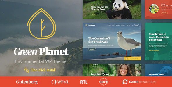 Green Planet v1.3.3 – 官方生态与环境WordPress主题汉化版