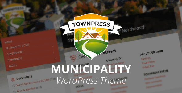 TownPress v.3.8.14 – 专业市政府WordPress主题下载