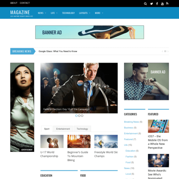 Themify Magazine WordPress主题 v7.1.3 官方汉化版 – 终极杂志主题