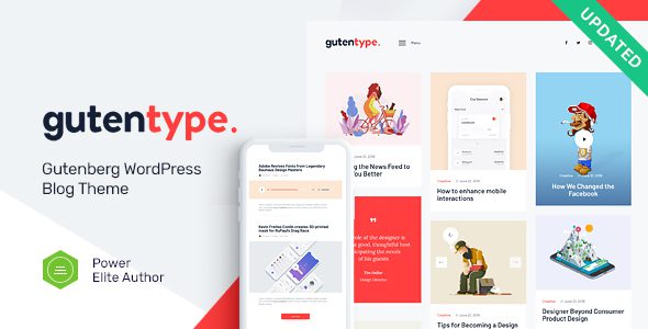 Gutentype v2.1.13 – 现代博客专属的终极古登堡WordPress主题