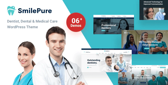 SmilePure v1.8.9 Dental Medical WordPress Theme – Professional Chinese Localized Version
