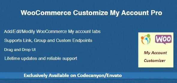 WooCommerce Customize My Account Pro v4.4.0 汉化版 – 自定义我的账户页面必备插件