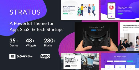 Stratus v4.2.5 官方WordPress主题：应用程序与SaaS初创公司必备