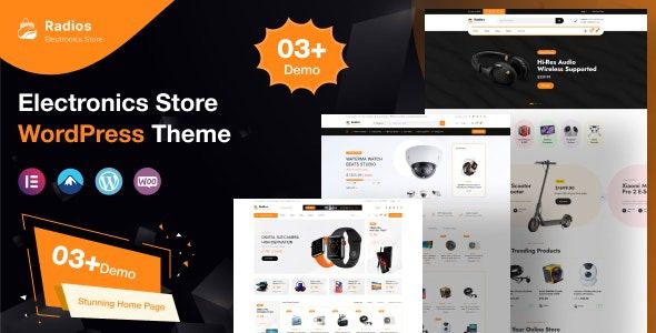 Radios v1.1 – 独家电子商店WooCommerce主题，一键安装拖放建站