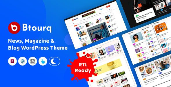<span class="bbh-title-badge" style="background:#28a745">亲测</span> Btourq v1.0.6 Official Chinese Version – Professional WordPress News Magazine Theme