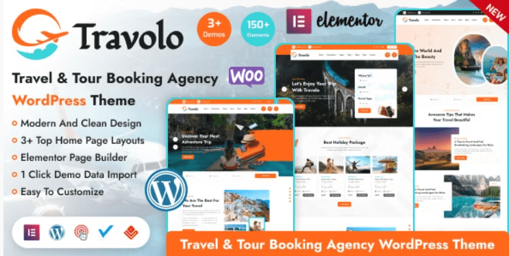 <span class="bbh-title-badge" style="background:#28a745">亲测</span> Travolo v1.2.0 官方旅游预订 WordPress 主题 – 必备插件包