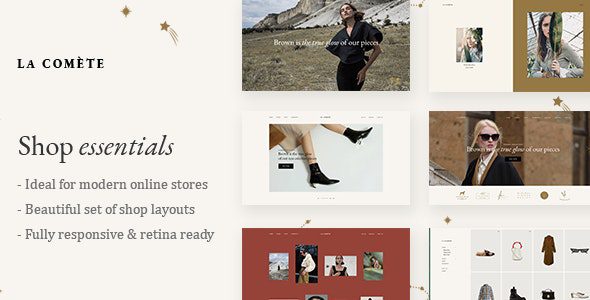La Comète v1.3 – Fashion Clothing Store WordPress Theme Official Chinese Localization