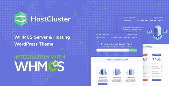 HostCluster v2.5 WHMCS服务器托管WordPress主题 | 官方版