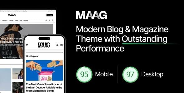 Maag v1.0.4 Modern Blog Magazine WordPress Theme Official Chinese Version