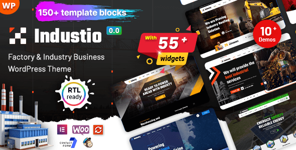 <span class="bbh-title-badge" style="background:#28a745">亲测</span> Industio v1.0.8 – Professional Industrial and Factory WordPress Theme Download