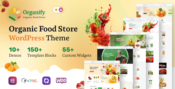 Organify v1.0.1 – 有机食品WordPress主题：官方汉化版必备