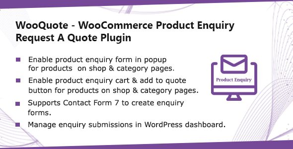 WooQuote v1.0.9 Official Version – Essential Plugin for WooCommerce Product Inquiry and Request for Quote