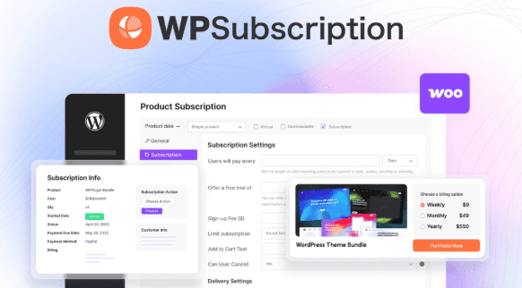 WPSubscription Pro v1.17.1 终极WordPress订阅插件汉化版