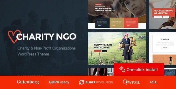 Charity NGO v1.3.1 Chinese Version: Professional Non-Profit Organization WordPress Theme