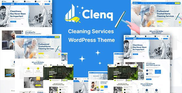 Clenq v1.0 清洁服务 WordPress 主题 – 专业汉化版