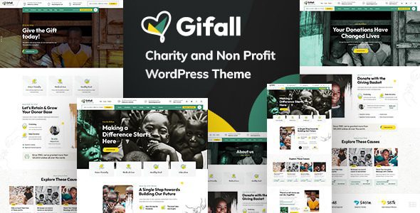 Gifall v1.0.1 汉化版：慈善非营利 WordPress 主题必备