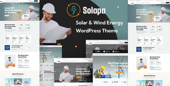 Solapa v1.0.1 专业太阳能与风能WordPress主题汉化版