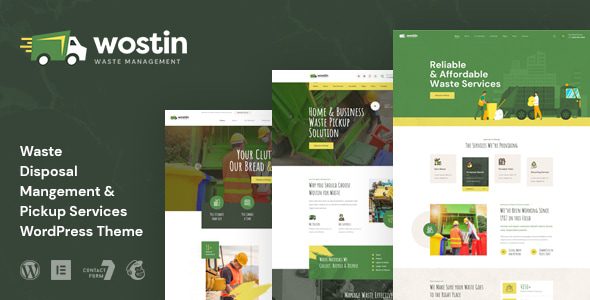 Wostin v1.0 独家汉化版：专业垃圾清运服务WordPress主题