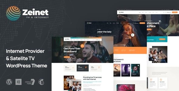Zeinet v2.1.0 官方汉化版：互联网服务与卫星电视 WordPress 主题