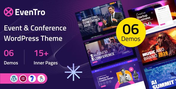 EvenTro v1.0 – 专业活动会议WordPress主题 汉化版
