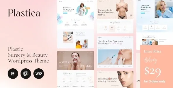 Plastica v1.15.0 – Plastic Surgery & Aesthetics WordPress Theme (Official Chinese Localization)